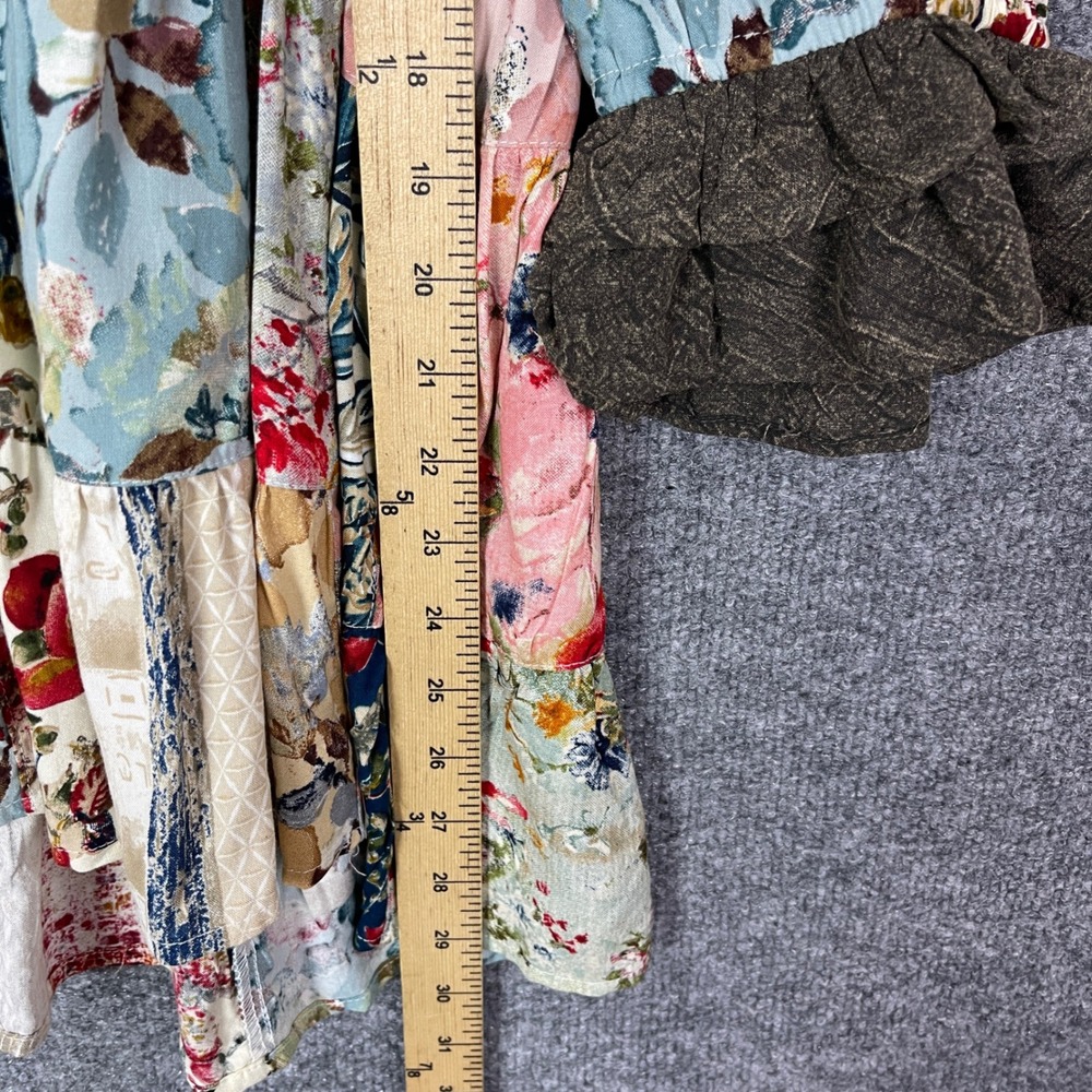 Young Threads Patchwork Floral Tunic Shirt Dress … - image 6